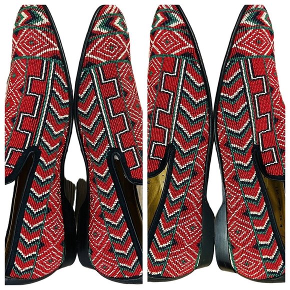 Donald J Pliner Signature Pontsp Glass Beaded Loafers Made in Italy Size 14 main image 7